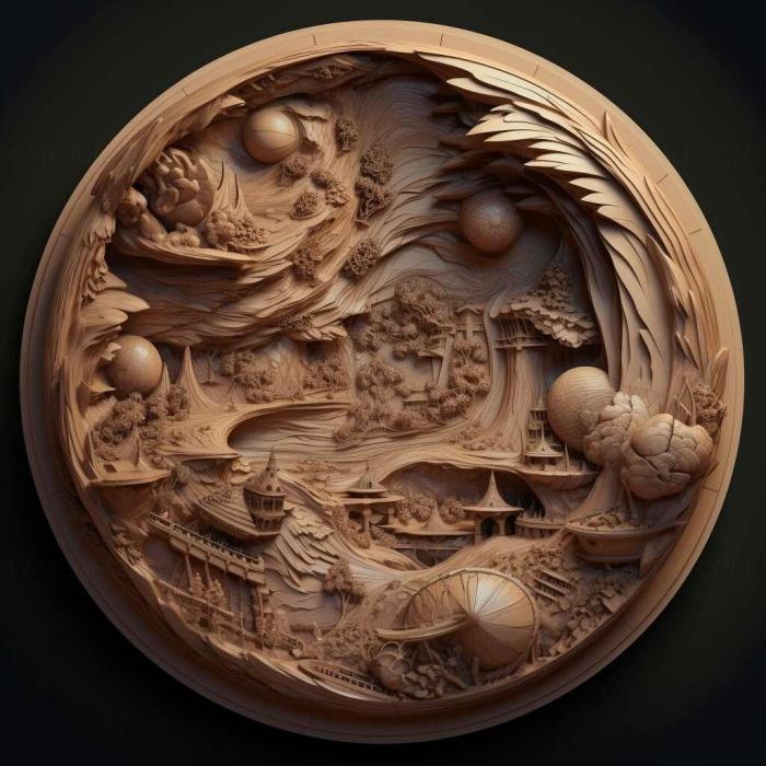 نموذج ثلاثي الأبعاد لآلة CNC 3D Art 